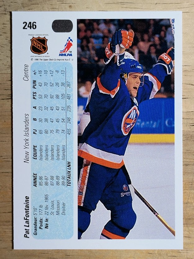 1990-91 Upper Deck French #246 Pat LaFontaine