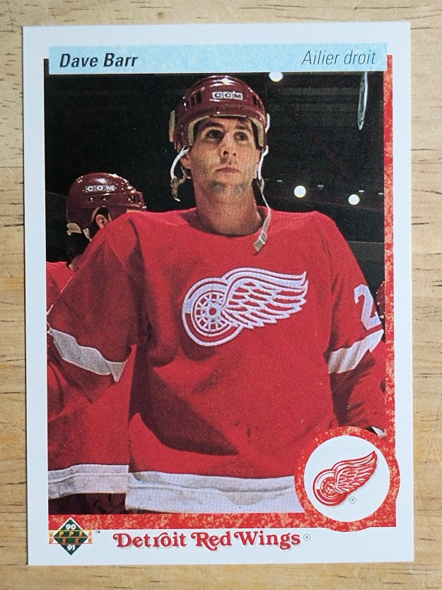 1990-91 Upper Deck French #257 Dave Barr