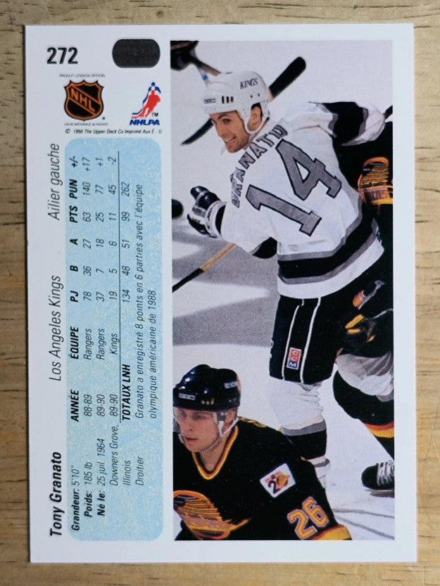1990-91 Upper Deck French #272 Tony Granato