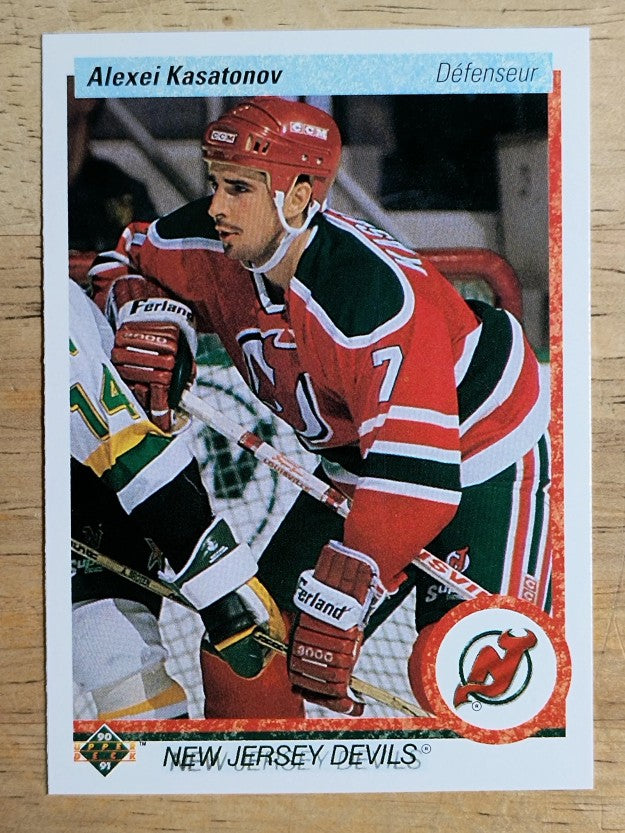 1990-91 Upper Deck French #286 Alexei Kasatonov RC