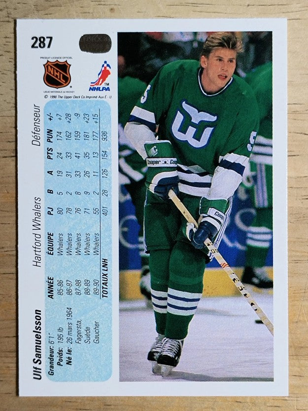 1990-91 Upper Deck French #287 Ulf Samuelsson