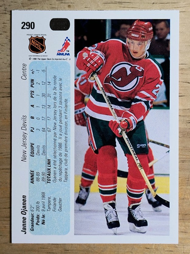 1990-91 Upper Deck French #290 Janne Ojanen RC