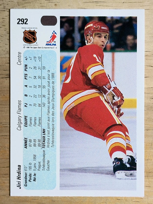 1990-91 Upper Deck French #292 Jiri Hrdina RC