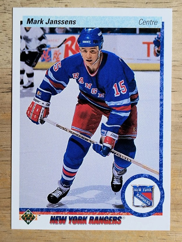 1990-91 Upper Deck French #298 Mark Janssens RC