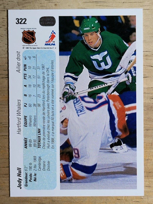 1990-91 Upper Deck French #322 Jody Hull RC