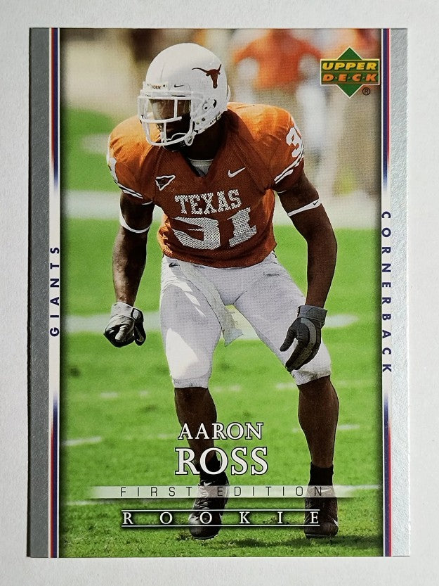 2007 Upper Deck First Edition #144 Aaron Ross RC