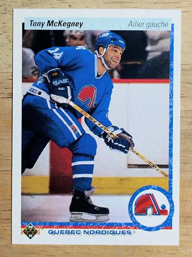 1990-91 Upper Deck French #340 Tony McKegney