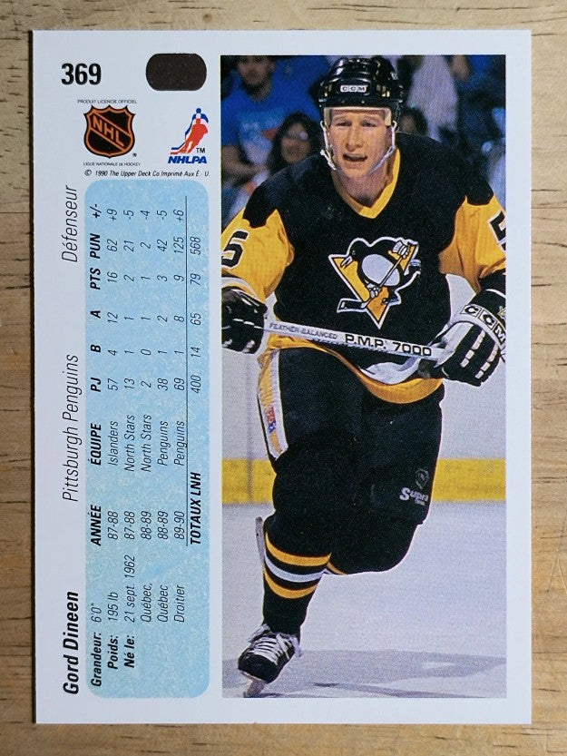 1990-91 Upper Deck French #369 Gord Dineen