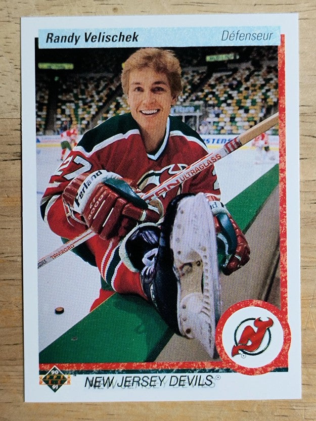 1990-91 Upper Deck French #392 Randy Velischek