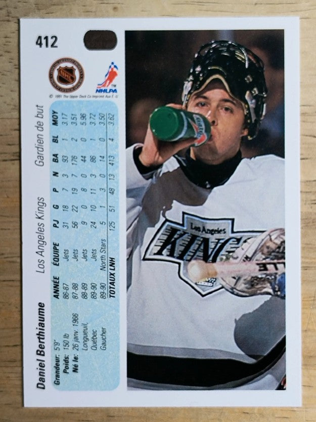 1990-91 Upper Deck French #412 Daniel Berthiaume