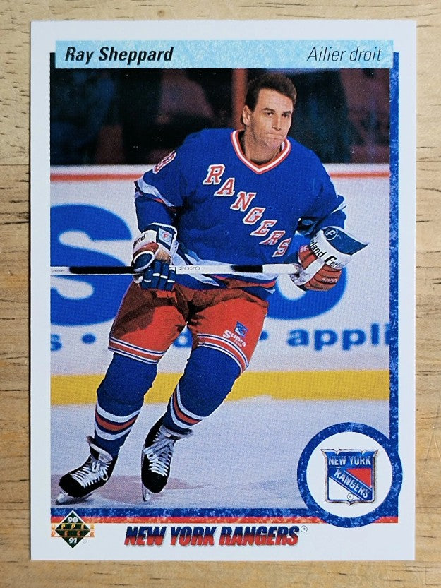 1990-91 Upper Deck French #420 Ray Sheppard