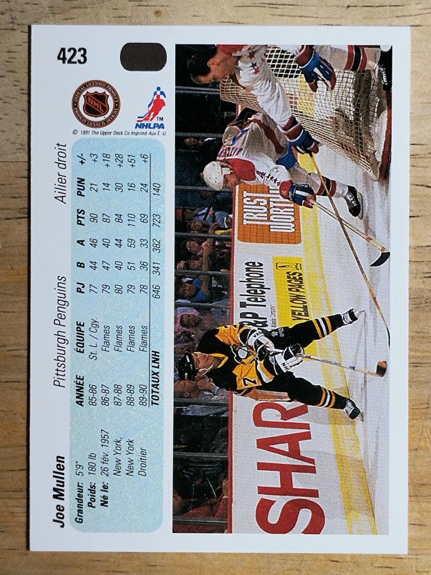 1990-91 Upper Deck French #423 Joe Mullen