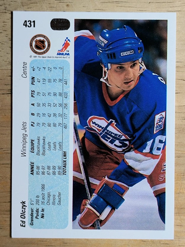 1990-91 Upper Deck French #431 Ed Olczyk