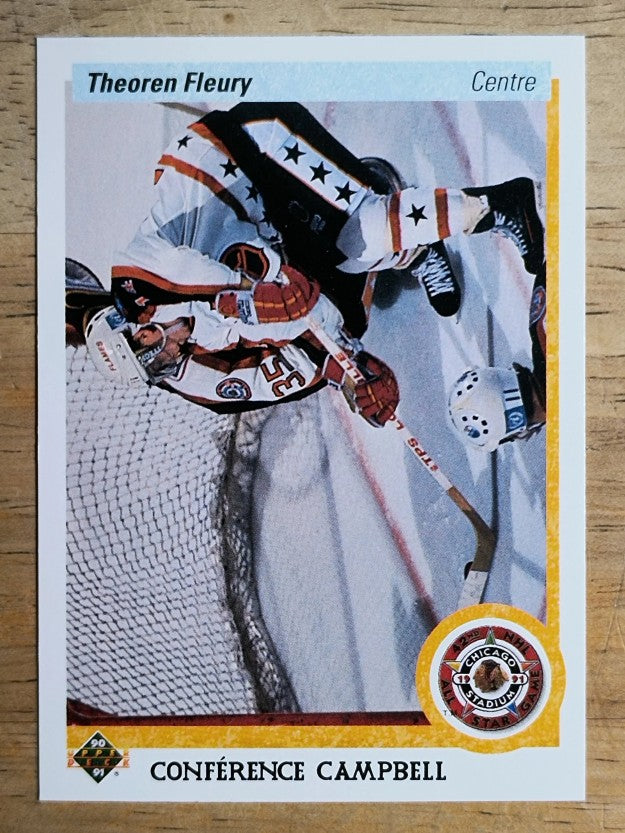 1990-91 Upper Deck French #478 Theo Fleury AS