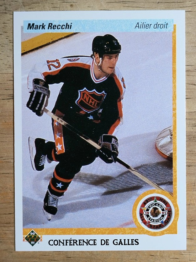 1990-91 Upper Deck French #487 Mark Recchi AS