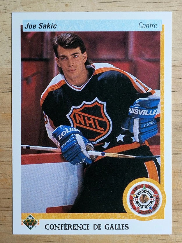 1990-91 Upper Deck French #490 Joe Sakic AS