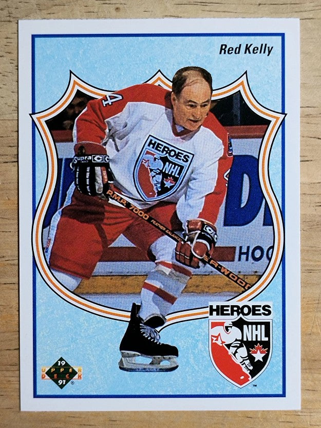 1990-91 Upper Deck French #502 Red Kelly HERO