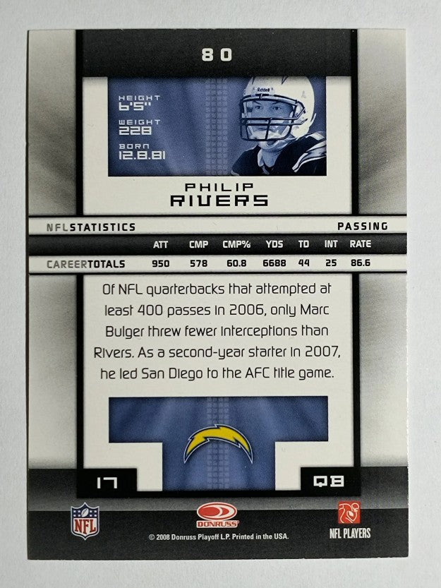 2008 Donruss Elite #80 Philip Rivers