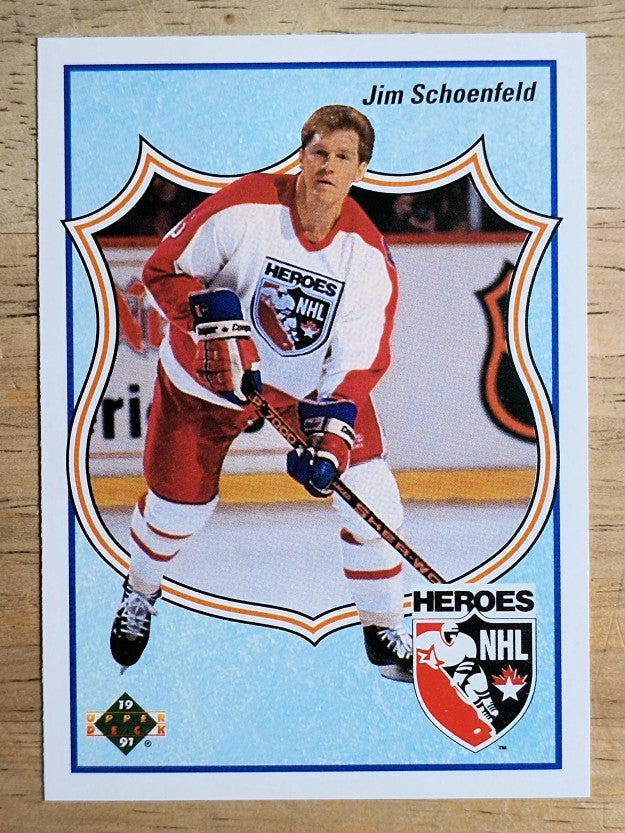 1990-91 Upper Deck French #505 Jim Schoenfeld HERO