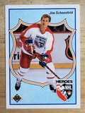 1990-91 Upper Deck French #505 Jim Schoenfeld HERO