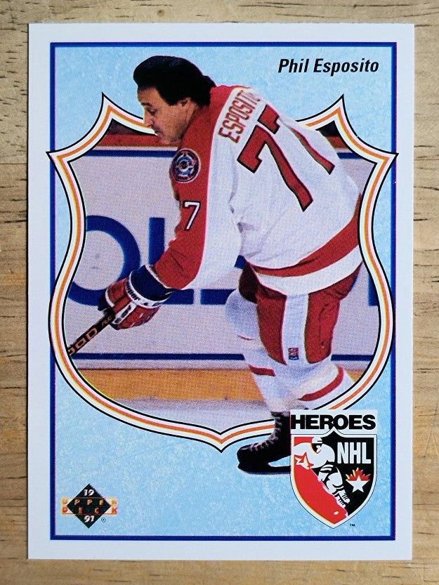1990-91 Upper Deck French #510 Phil Esposito HERO