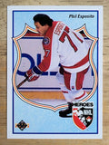 1990-91 Upper Deck French #510 Phil Esposito HERO