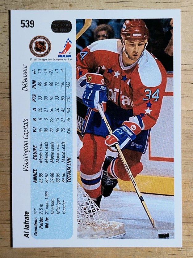 1990-91 Upper Deck French #539 Al Iafrate