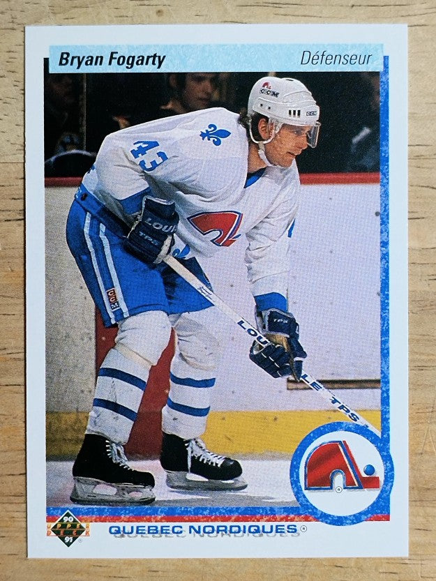 1990-91 Upper Deck French #548 Bryan Fogarty RC