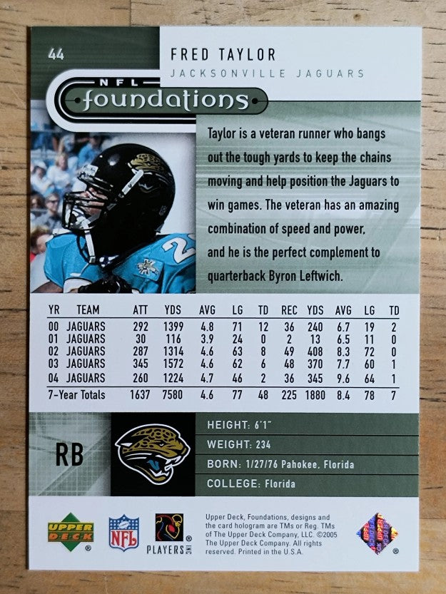 2005 Upper Deck Foundations #44 Fred Taylor