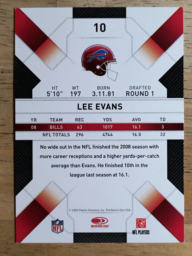 2009 Donruss Threads #10 Lee Evans