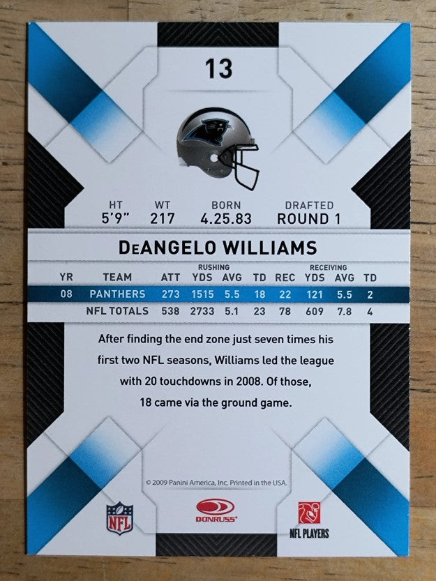 2009 Donruss Threads #13 DeAngelo Williams