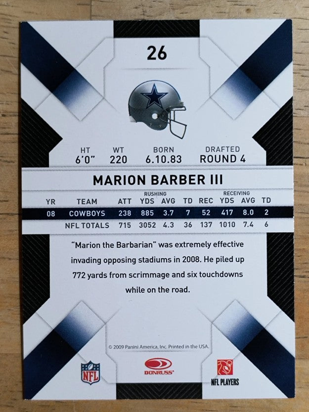2009 Donruss Threads #26 Marion Barber