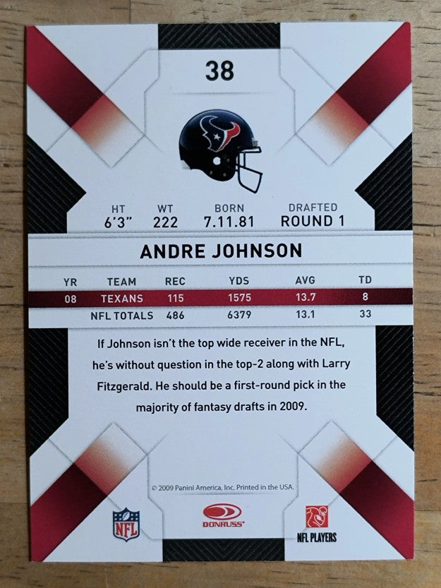 2009 Donruss Threads #38 Andre Johnson
