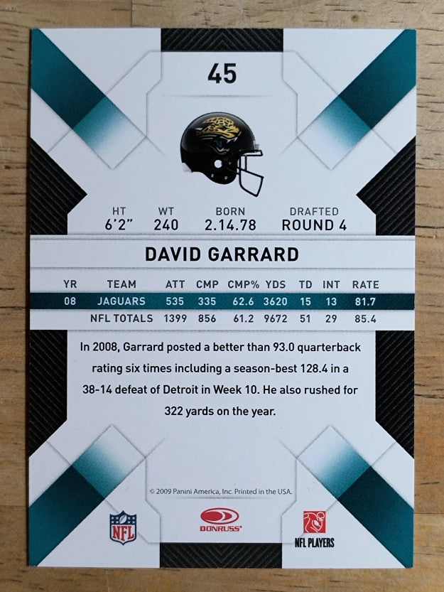 2009 Donruss Threads #45 David Garrard