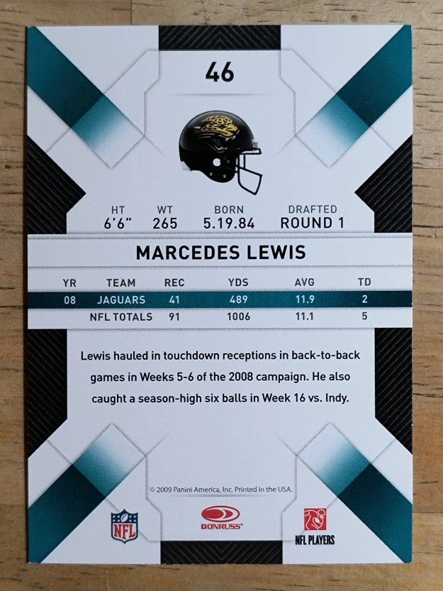 2009 Donruss Threads #46 Marcedes Lewis