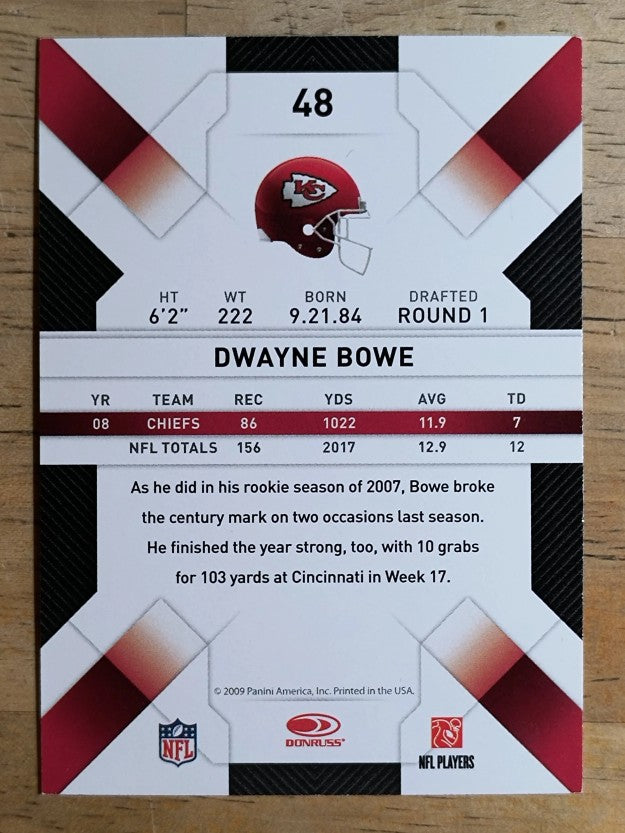 2009 Donruss Threads #48 Dwayne Bowe