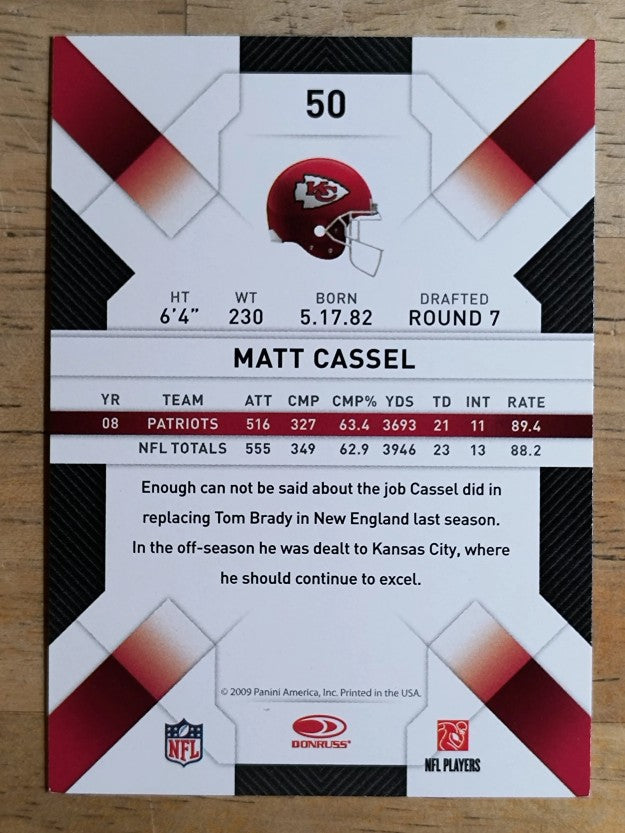 2009 Donruss Threads #50 Matt Cassel