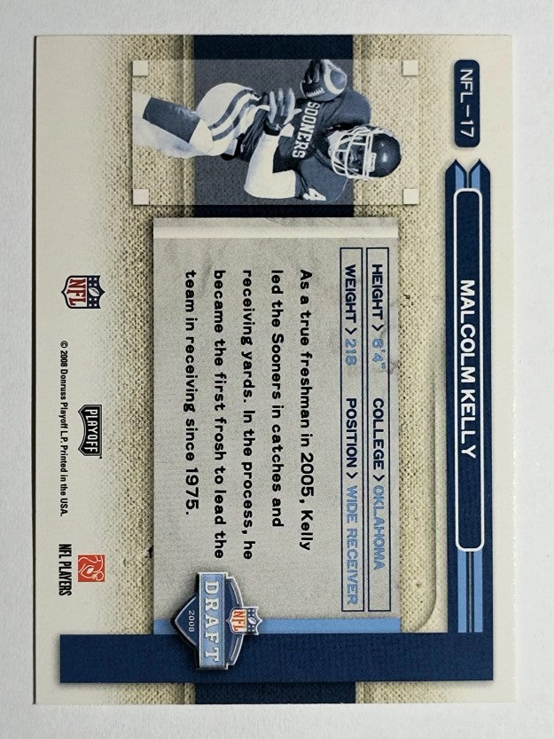 2008 Playoff Prestige NFL Draft #17 Malcolm Kelly