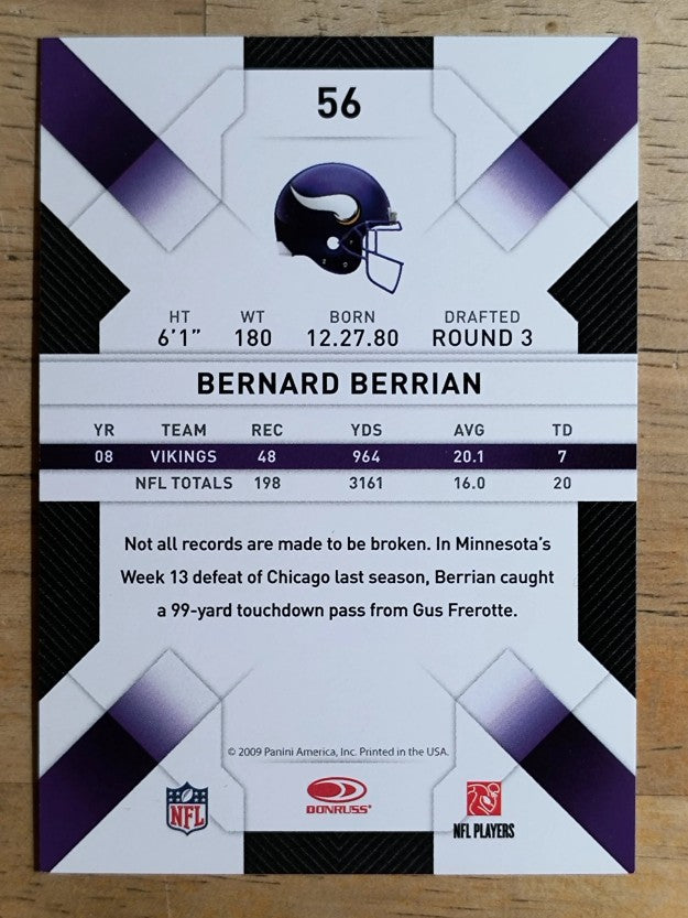 2009 Donruss Threads #56 Bernard Berrian