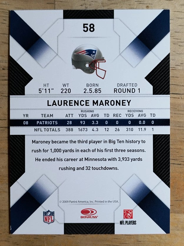 2009 Donruss Threads #58 Laurence Maroney