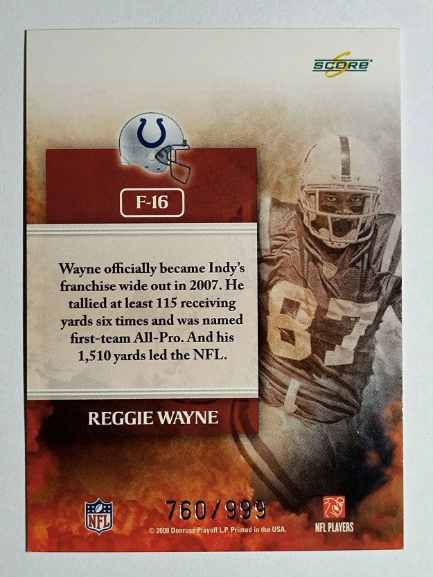 2008 Select Franchise #16 Reggie Wayne