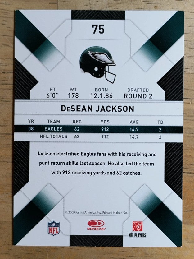 2009 Donruss Threads #75 DeSean Jackson