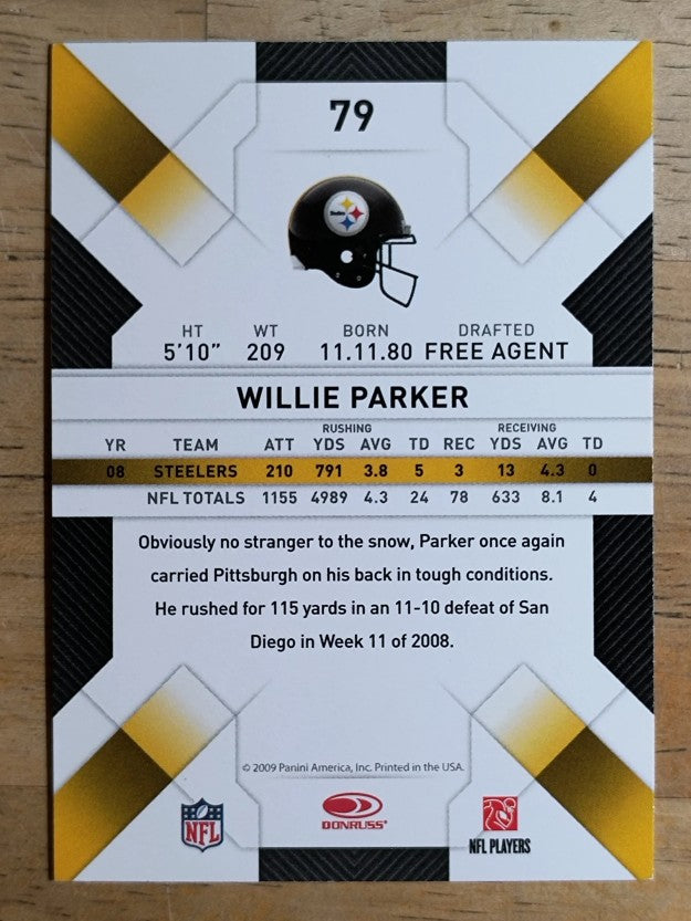 2009 Donruss Threads #79 Willie Parker