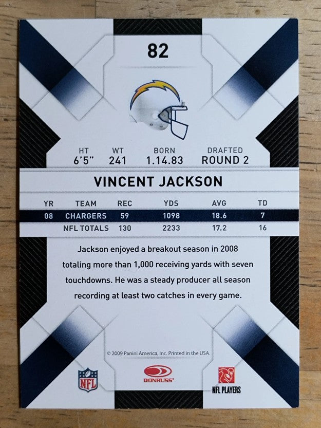 2009 Donruss Threads #82 Vincent Jackson