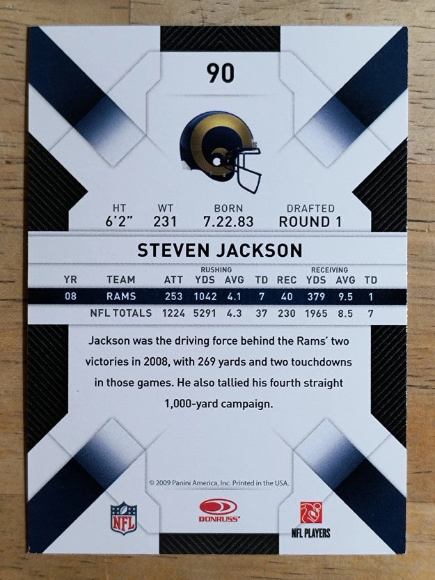 2009 Donruss Threads #90 Steven Jackson