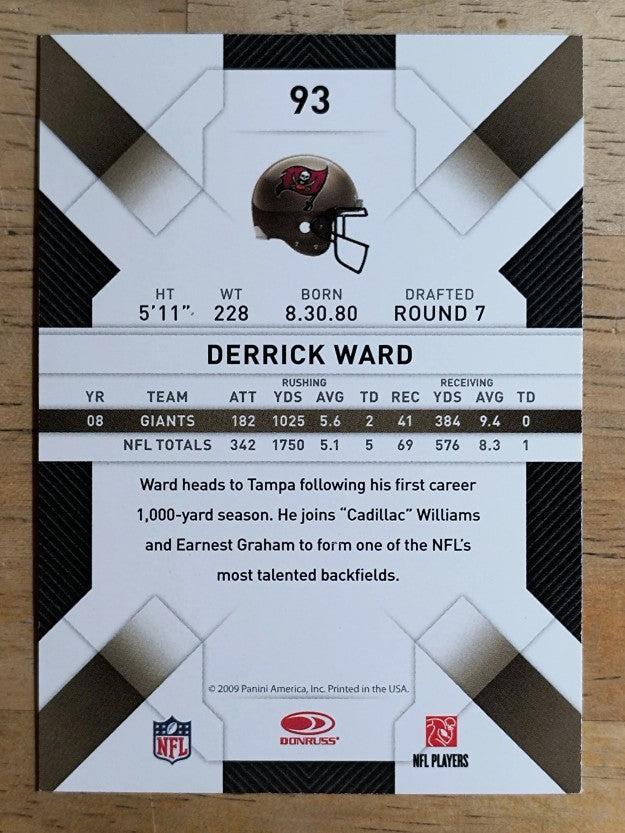 2009 Donruss Threads #93 Derrick Ward
