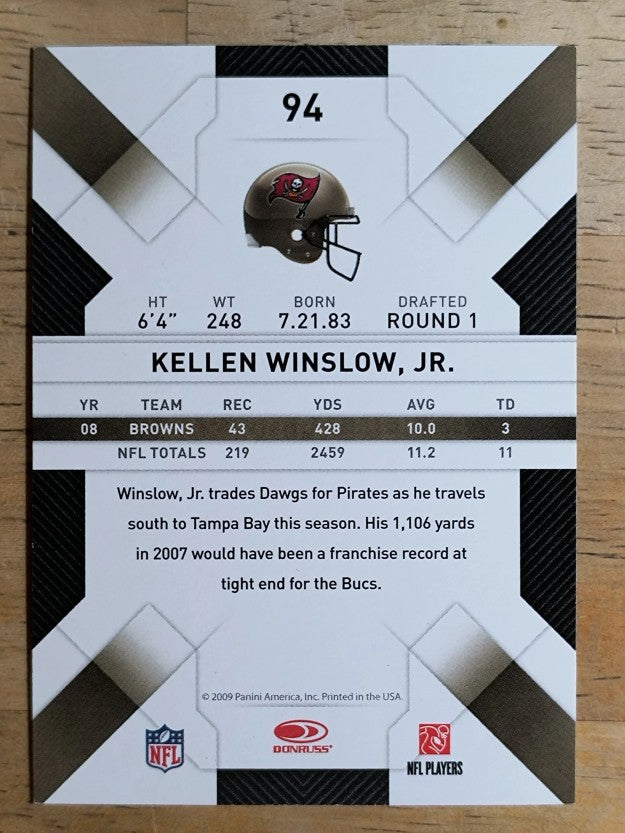 2009 Donruss Threads #94 Kellen Winslow Jr.