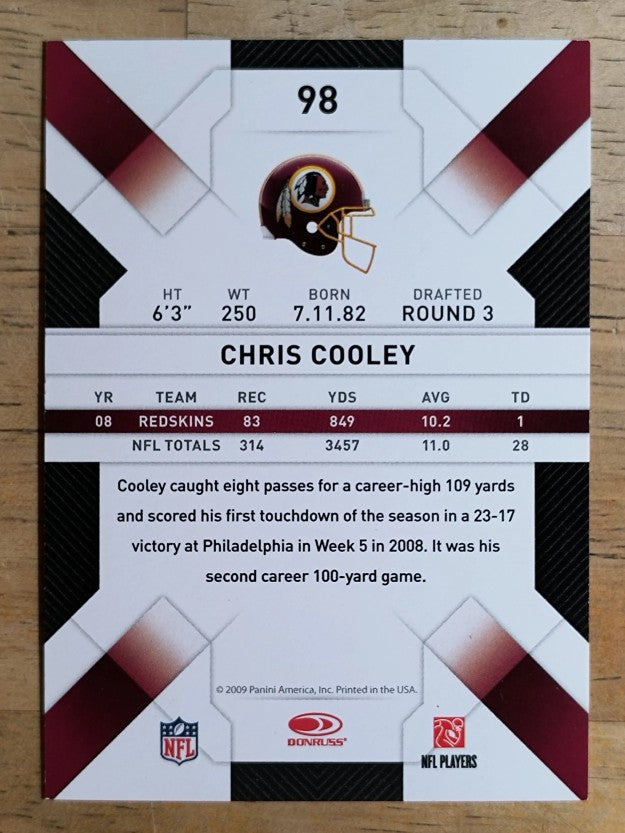 2009 Donruss Threads #98 Chris Cooley