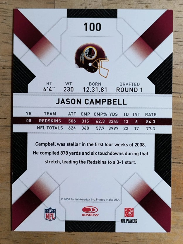 2009 Donruss Threads #100 Jason Campbell