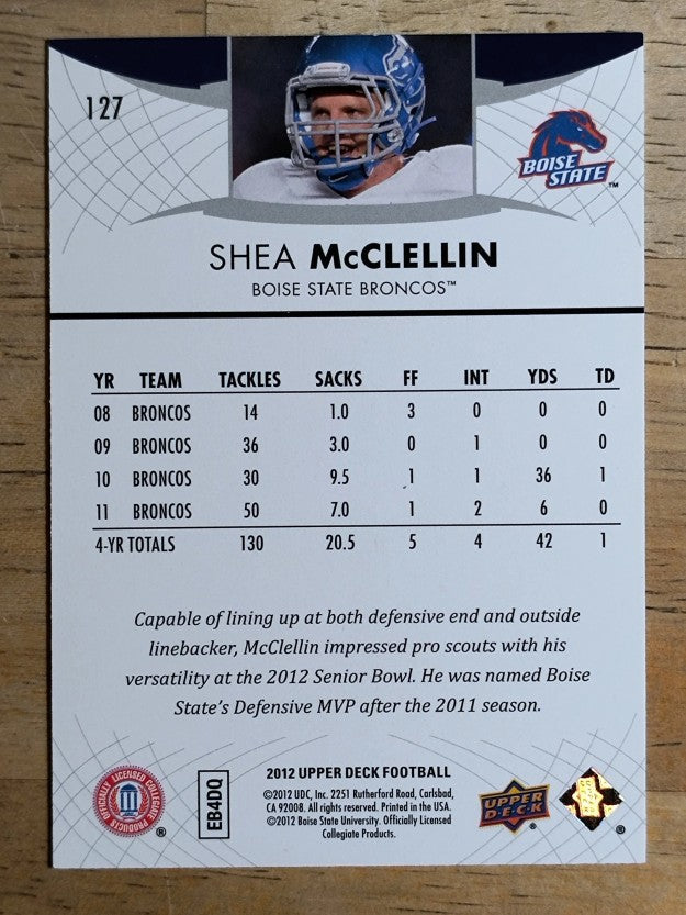 2012 Upper Deck #127 Shea McClellin